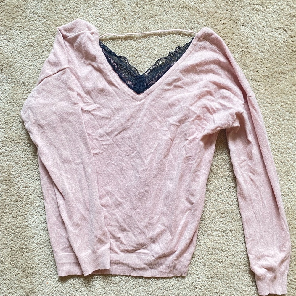 Lace is on the back